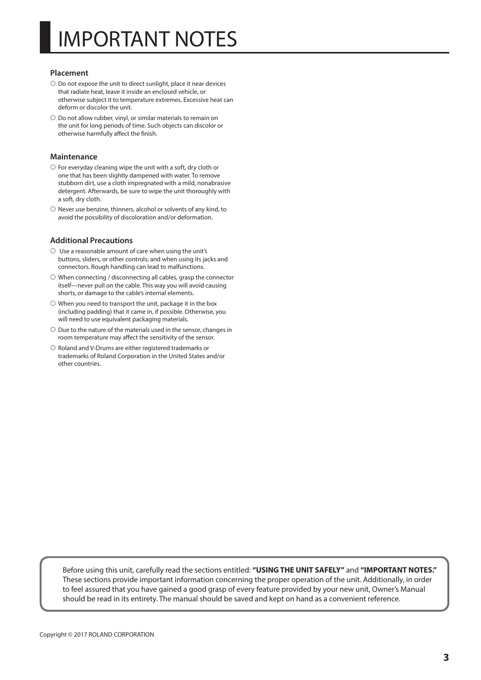 Roland PDX-6 Dual-Trigger Mesh V-Pad User Manual | Page 3 / 8