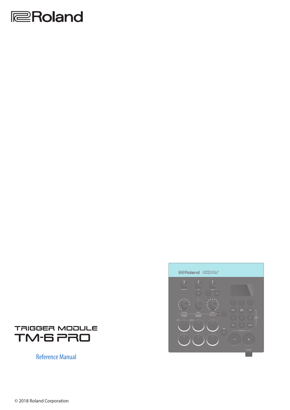 Roland TM-6 Pro Drum Trigger Module User Manual | 49 pages