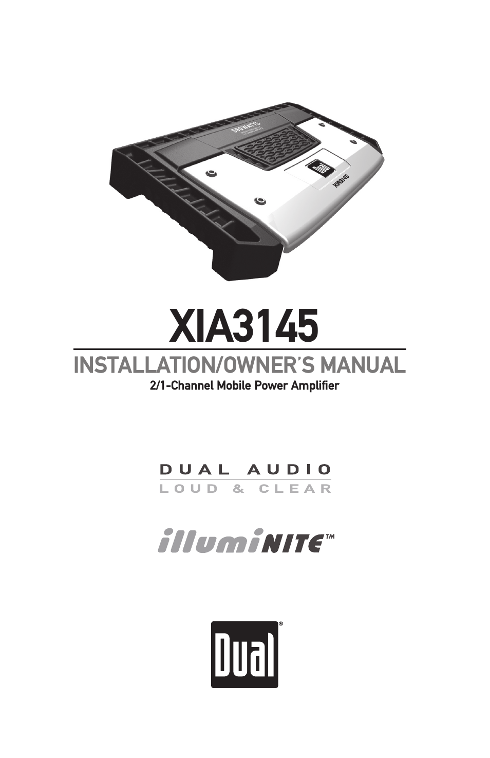 Dual XIA3145 User Manual | 12 pages