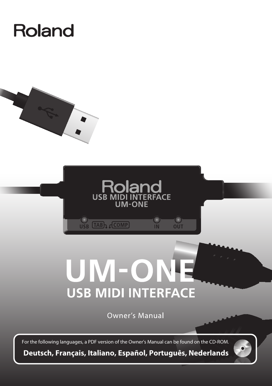 Roland UM-ONE mk2 - In-Line USB MIDI Interface User Manual | 28 pages