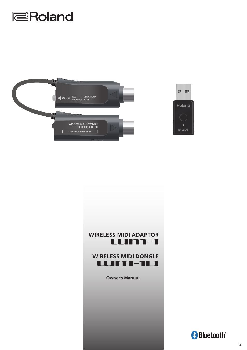 Roland WM-1D Wireless MIDI Dongle for Computers User Manual | 10 pages