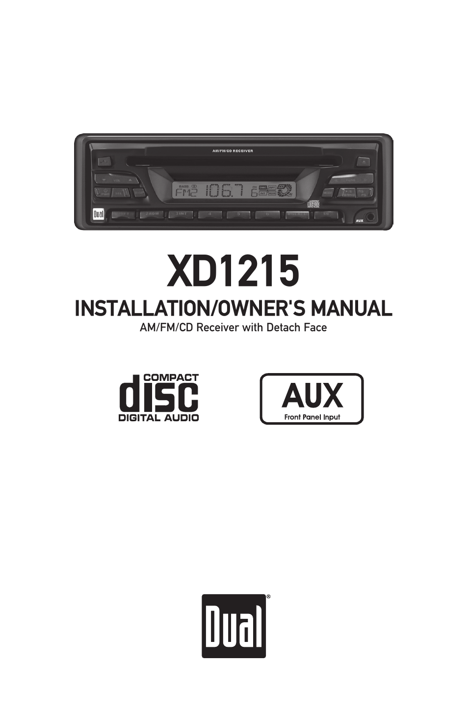 Dual XD1215 User Manual | 12 pages