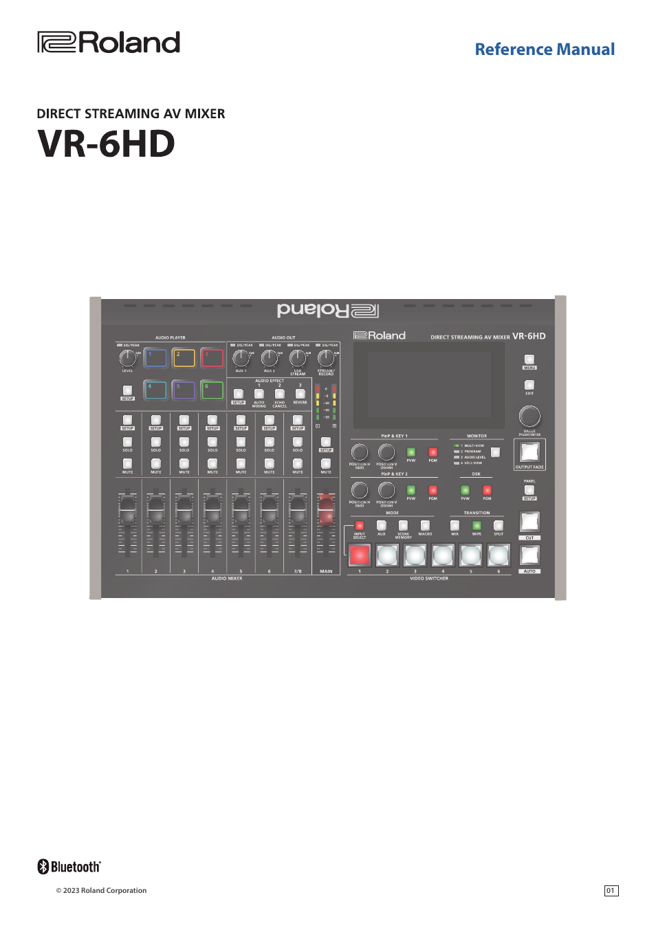 Roland VR-6HD Direct Streaming AV Mixer User Manual | 148 pages