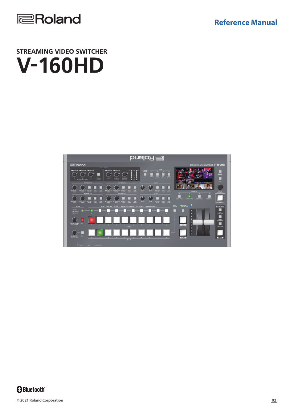 Roland V-160HD SDI/HDMI Streaming Video Switcher User Manual | 111 pages