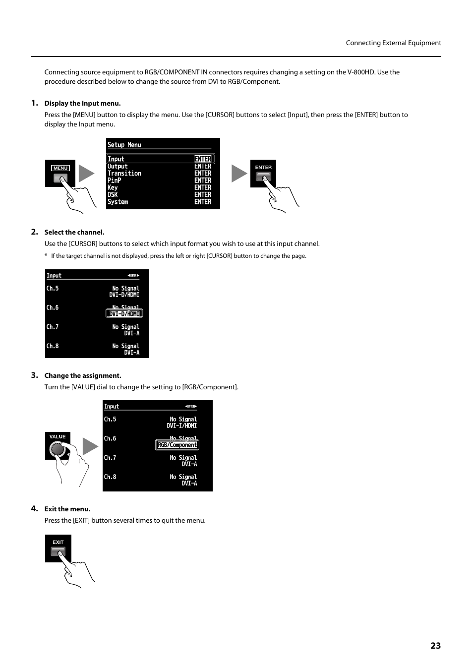 Roland V-800HD MKII Multi-Format Video Switcher User Manual | Page 23 / 64