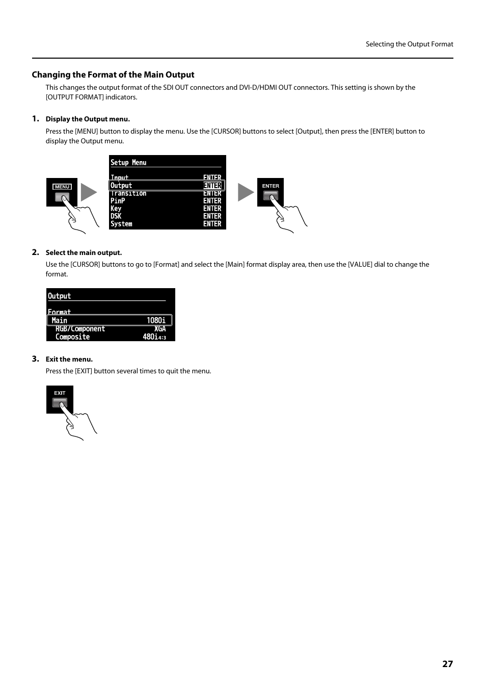 Roland V-800HD MKII Multi-Format Video Switcher User Manual | Page 27 / 64