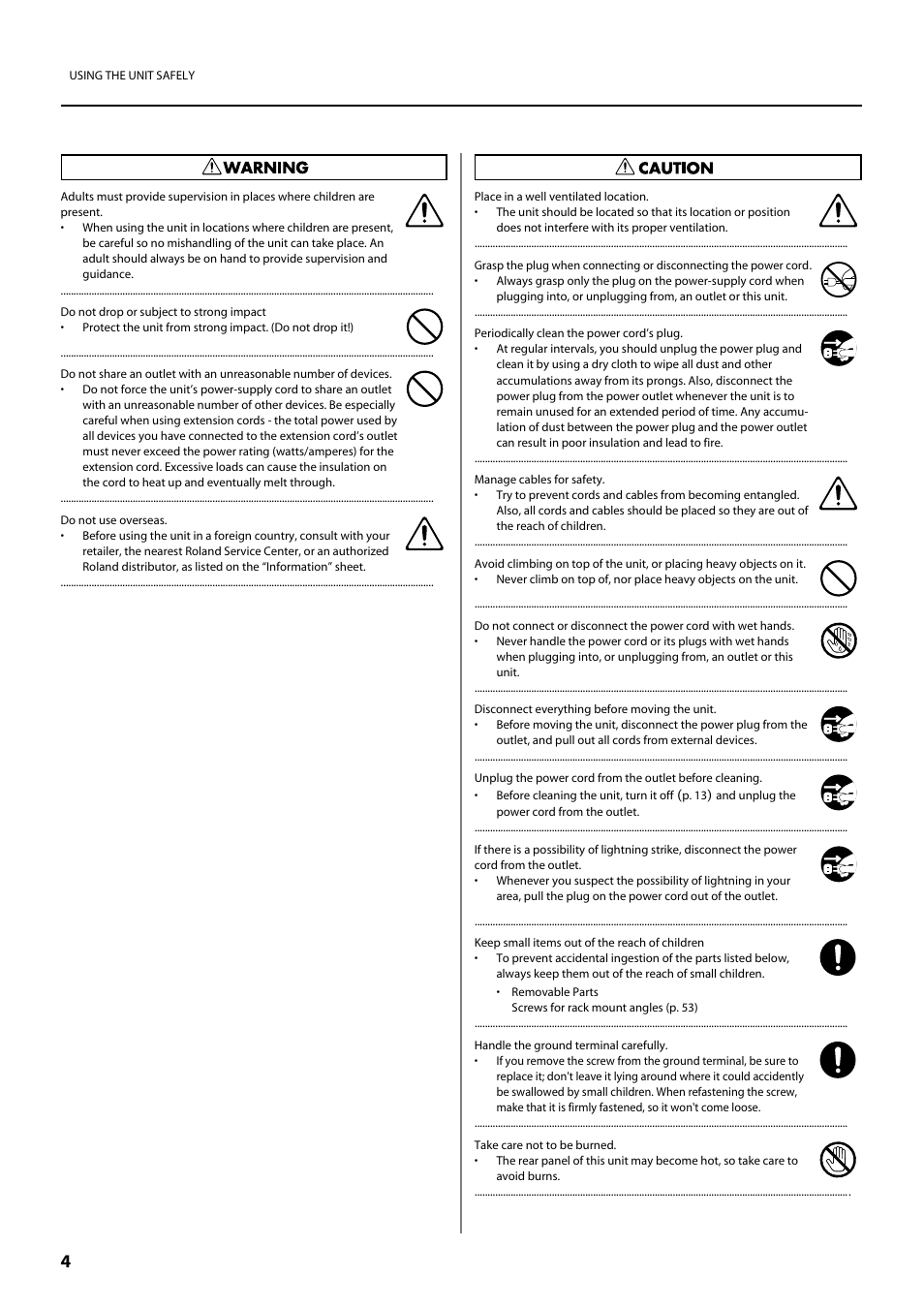 Roland V-800HD MKII Multi-Format Video Switcher User Manual | Page 4 / 64