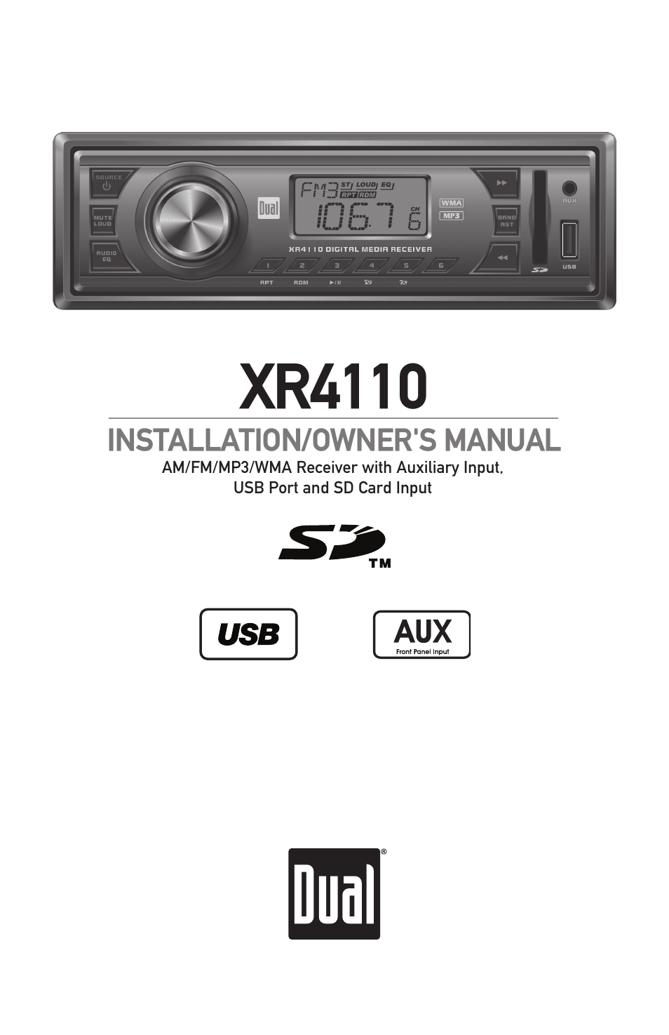 Dual XR4110 User Manual | 12 pages