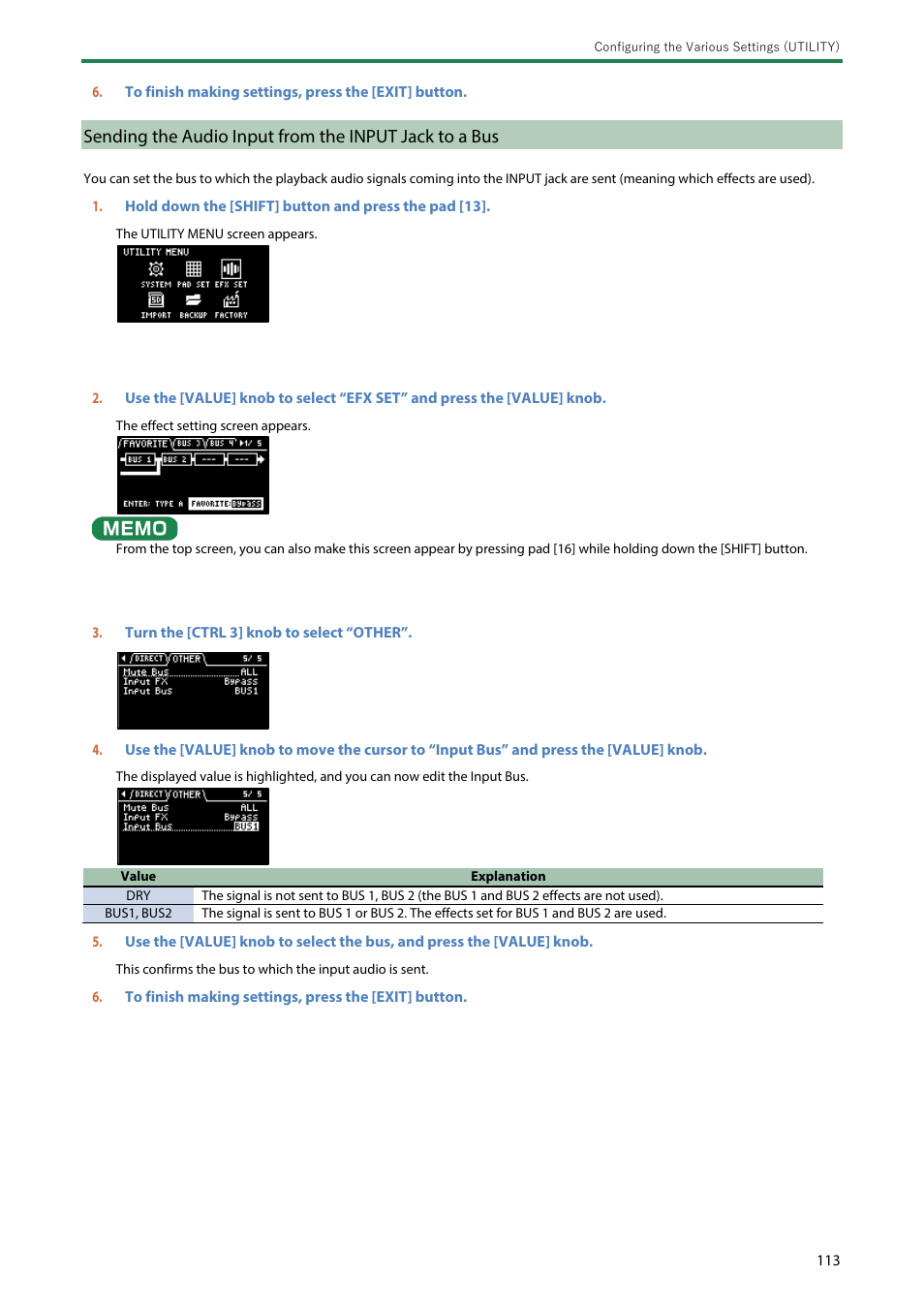 Roland SP-404MKII Creative Sampler and Effector User Manual | Page 113 / 154