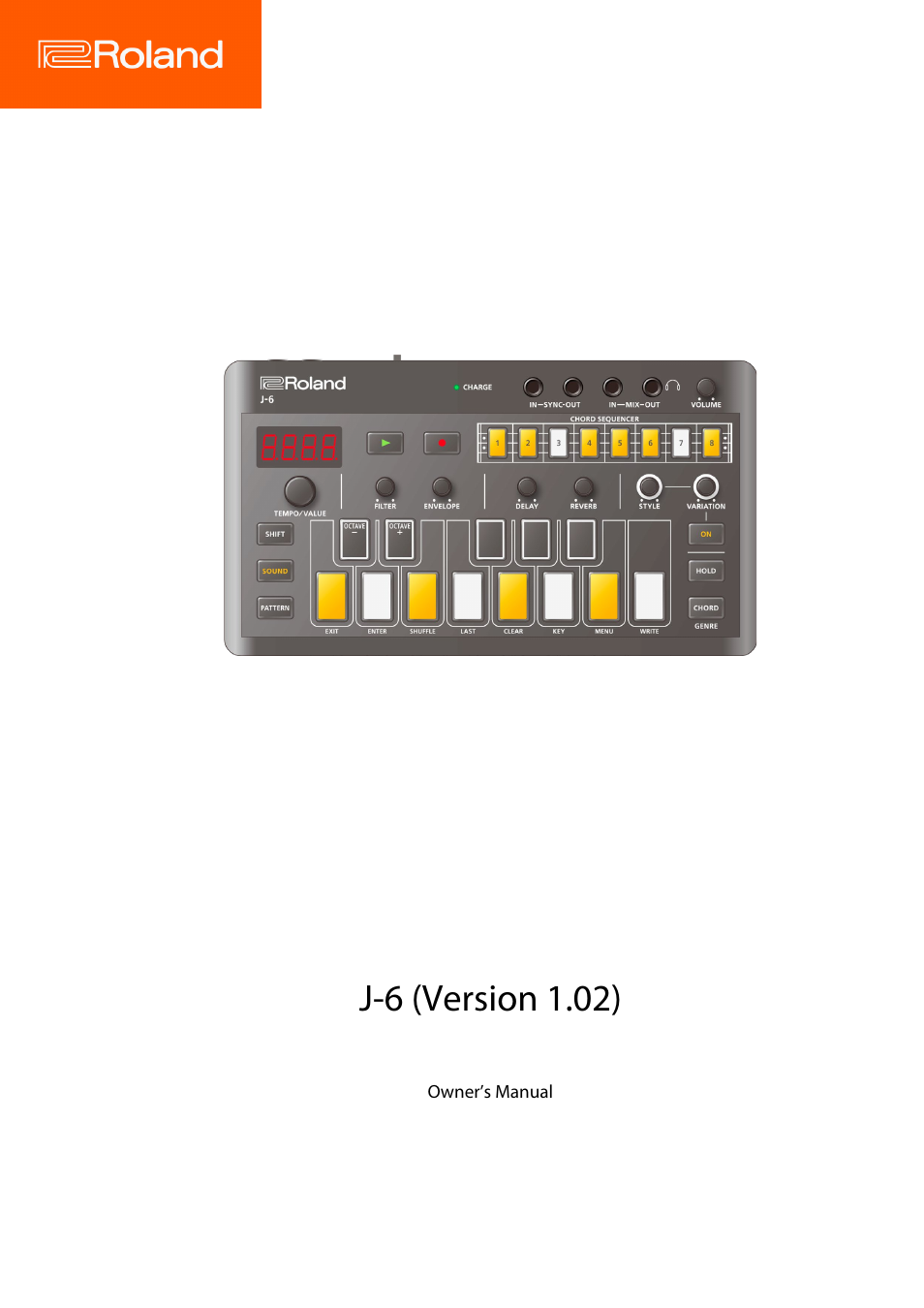 Roland AIRA Compact J-6 Chord Synthesizer User Manual | 36 pages