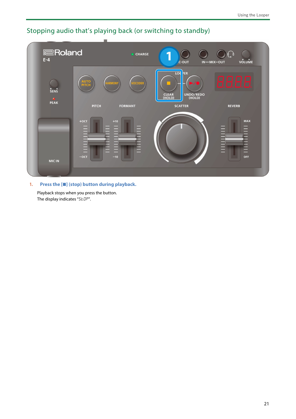 Roland AIRA Compact E-4 Voice Tweaker User Manual | Page 21 / 42