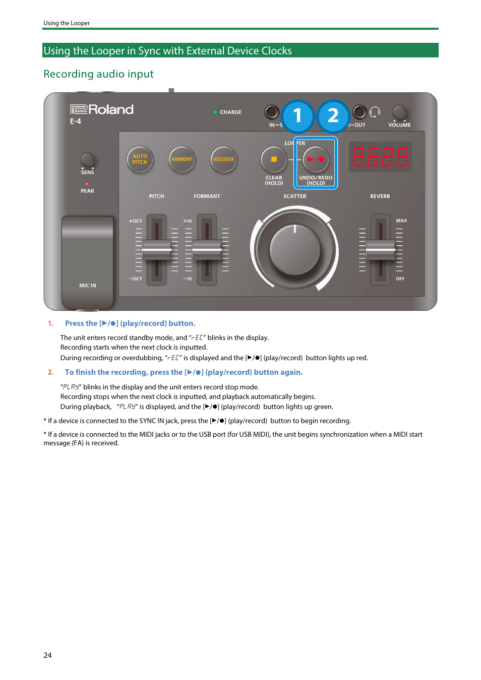 Roland AIRA Compact E-4 Voice Tweaker User Manual | Page 24 / 42