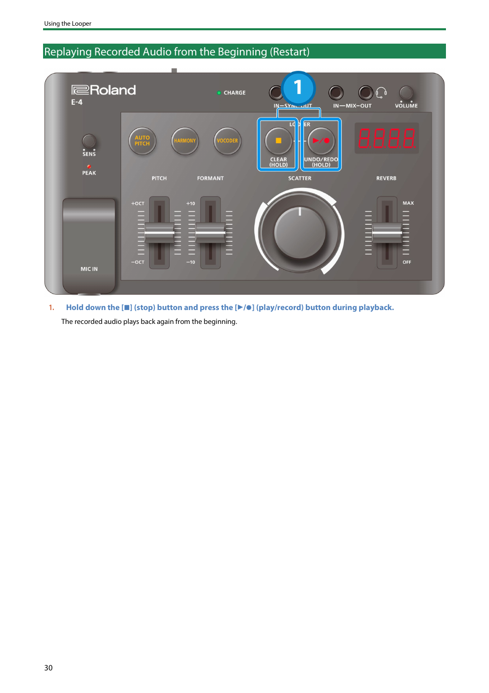 Roland AIRA Compact E-4 Voice Tweaker User Manual | Page 30 / 42