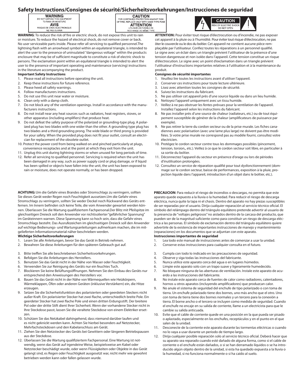 Samson SERVO 300 - Power Amplifier User Manual | Page 2 / 16