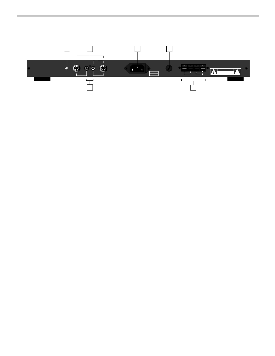 Rear panel, Rear panel 6, Guided tour - rear panel | Samson | Samson Servo 120a Power Amplifier User Manual | Page 6 / 13