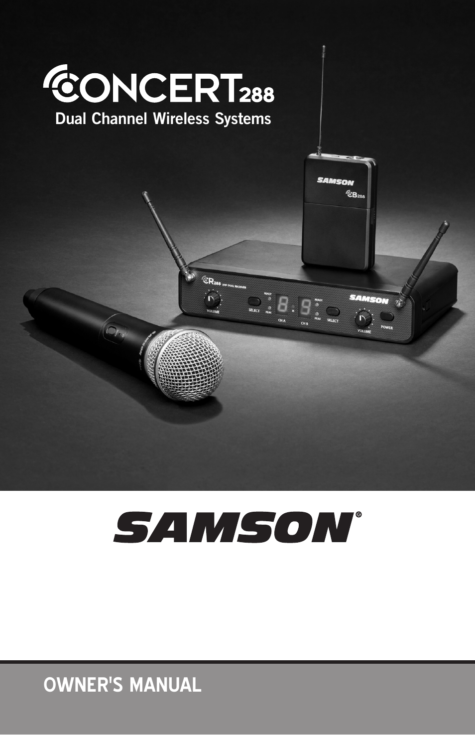 Samson CB288 Beltpack Transmitter for Concert 288 Wireless System (Band H, Channel A) User Manual | 104 pages