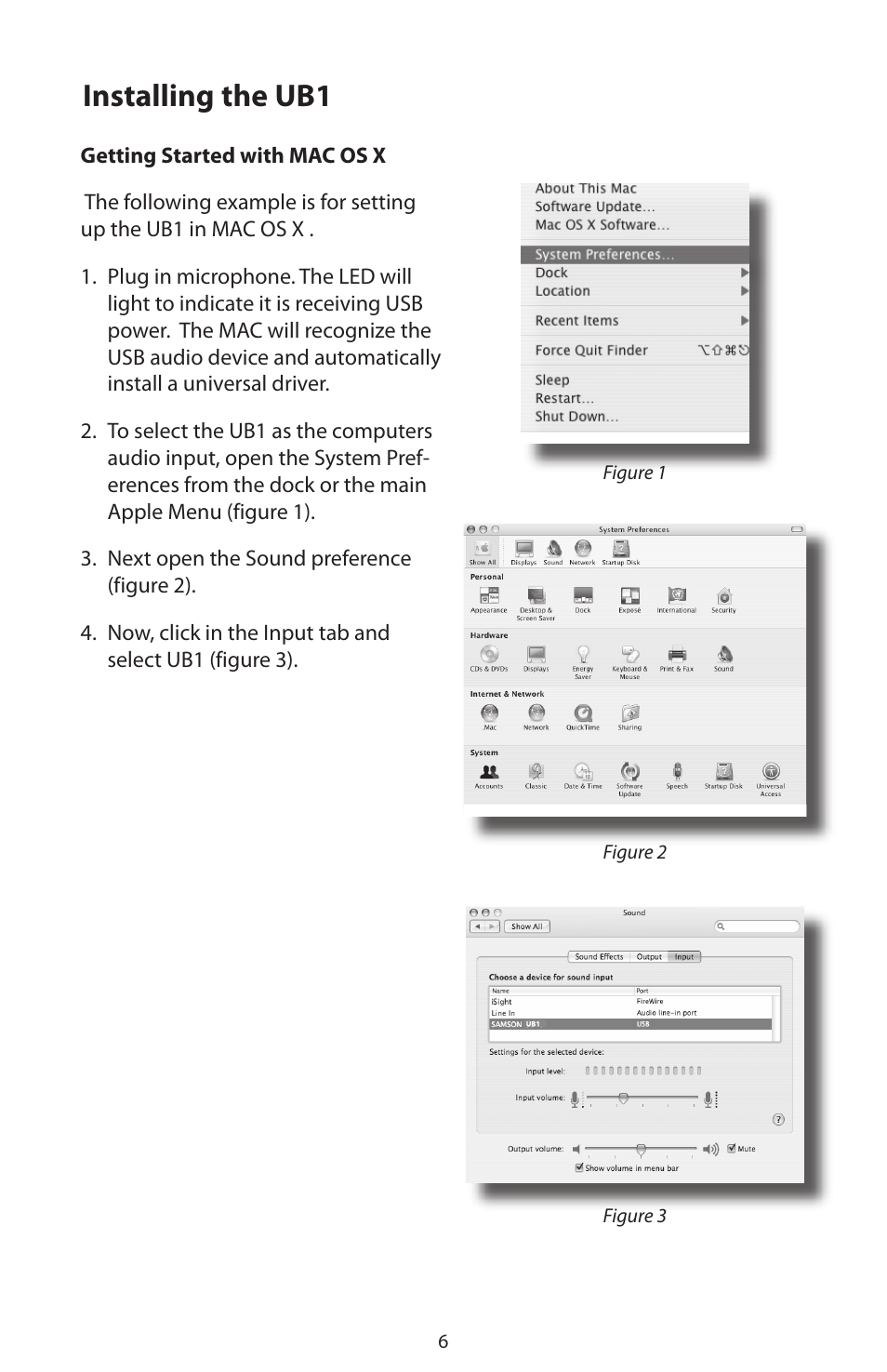 Installing the ub1 | Samson UB1 Omnidirectional USB Boundary Microphone User Manual | Page 8 / 12