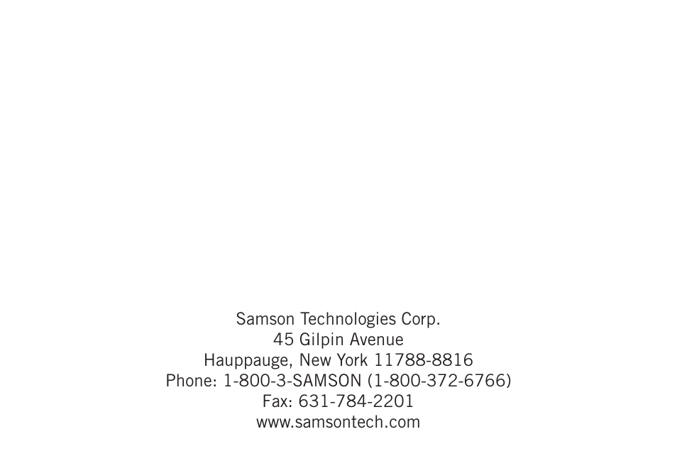 Samson S-MAX MD1 Single Channel Passive Direct Box User Manual | Page 32 / 32