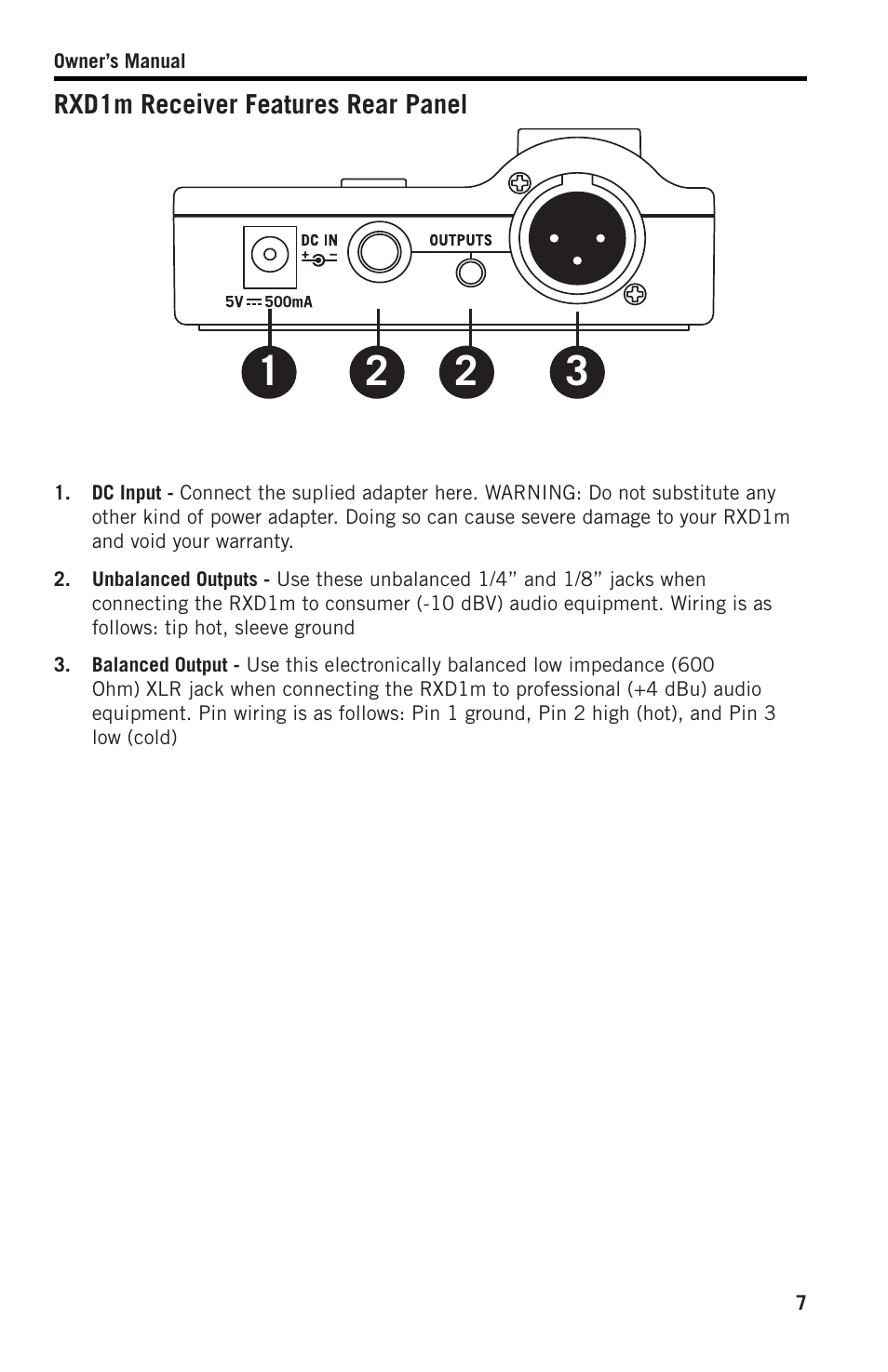 Samson XPD2 Headset USB Digital Wireless System User Manual | Page 7 / 14