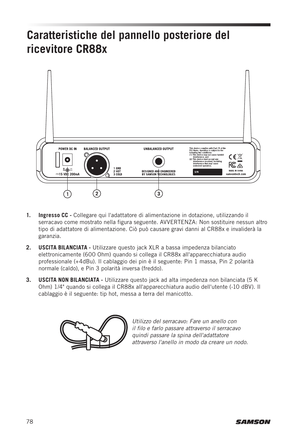 Samson AH8 AirLine 88 Wireless Fitness Headset Microphone Transmitter (D: 542 to 566 MHz) User Manual | Page 78 / 84