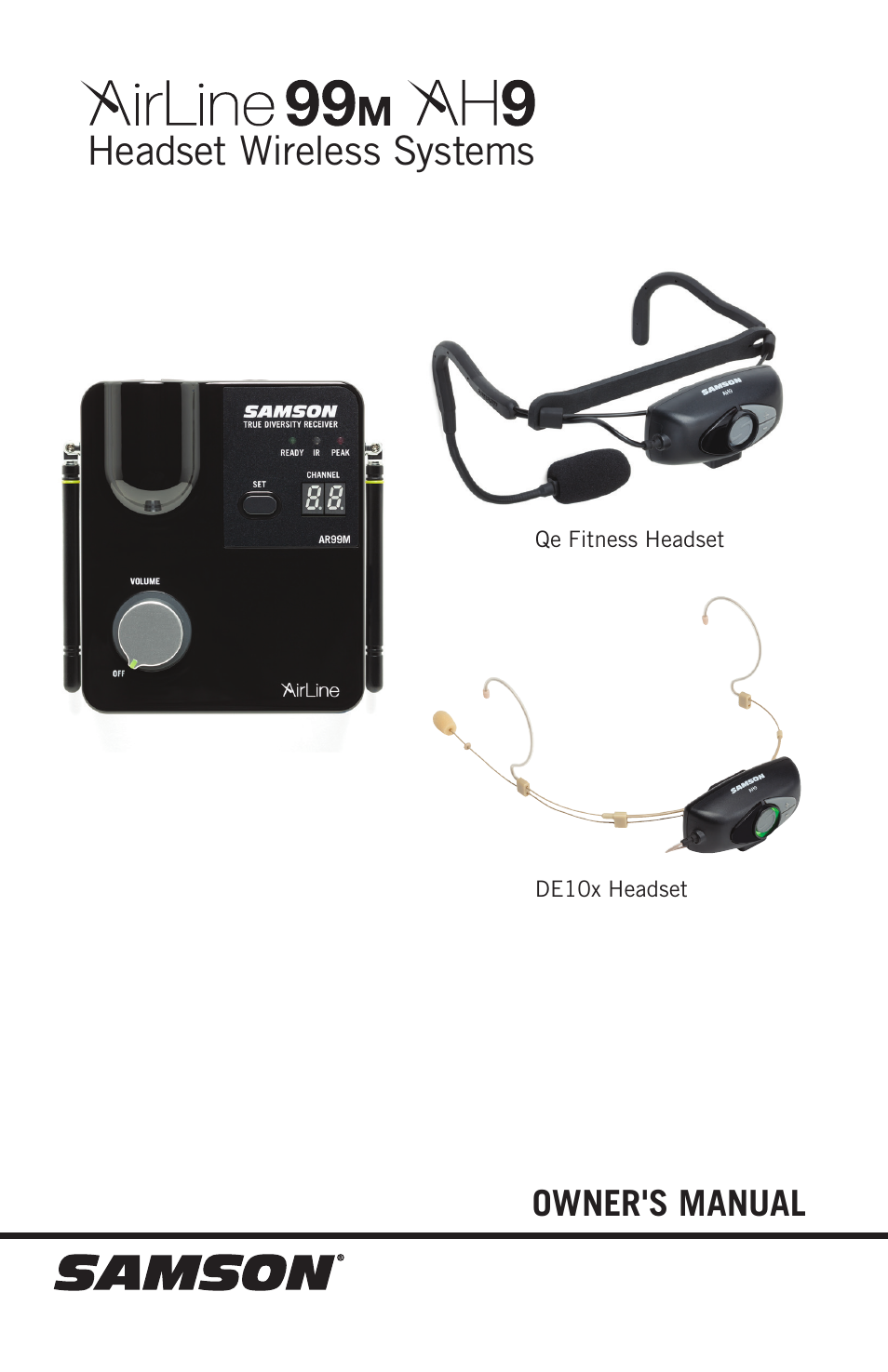 Samson AH9 Wireless Transmitter with Fitness Headset Microphone (D: 542 to 566 MHz) User Manual | 72 pages