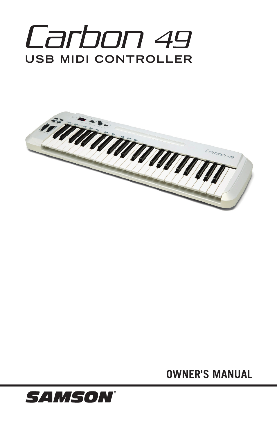 Samson Carbon 49 USB/MIDI Keyboard Controller User Manual | 96 pages