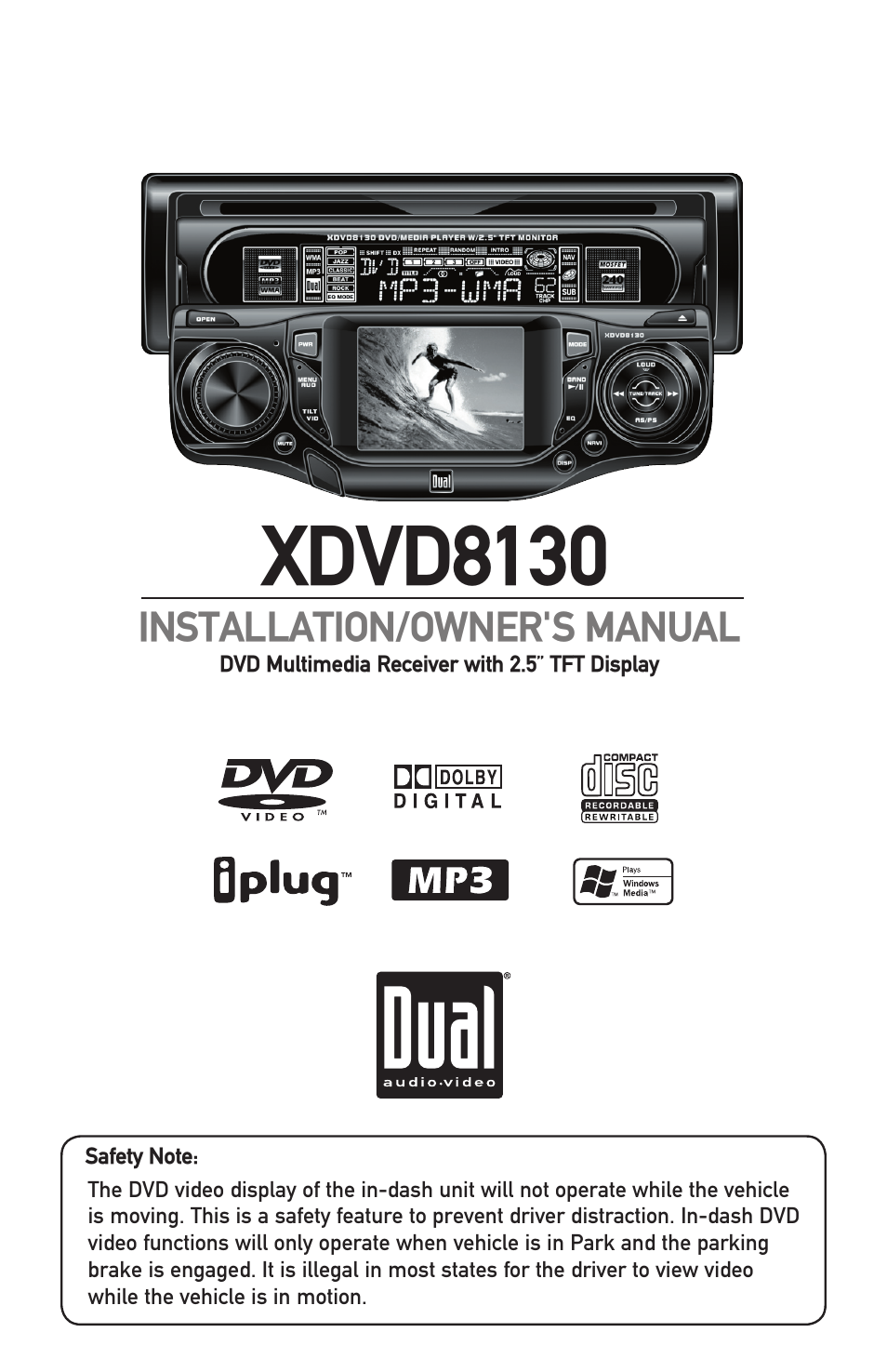 Dual XDVD8130 User Manual | 32 pages