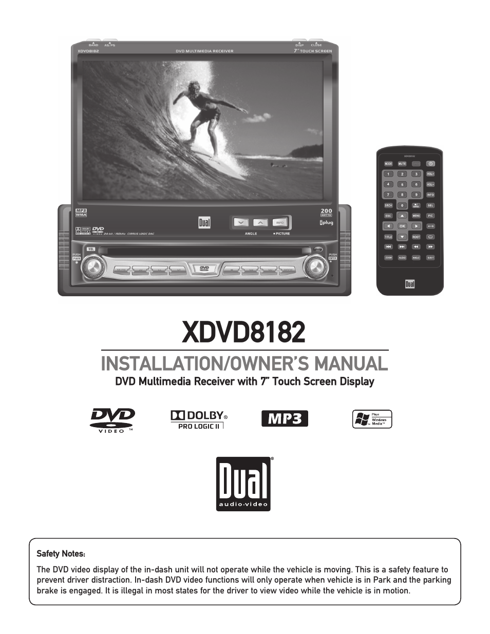 Dual XDVD8182 User Manual | 60 pages