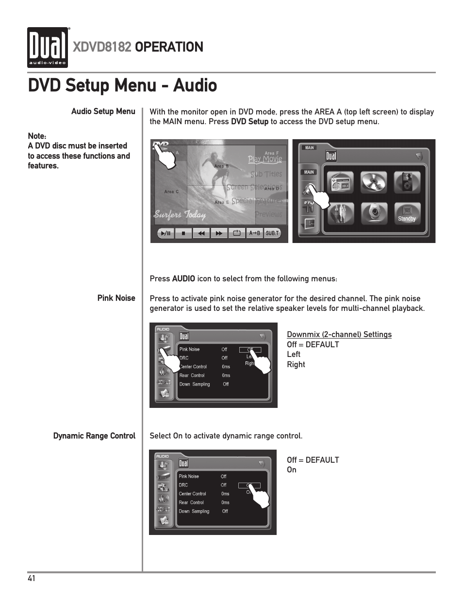 Dual XDVD8182 User Manual | Page 42 / 60