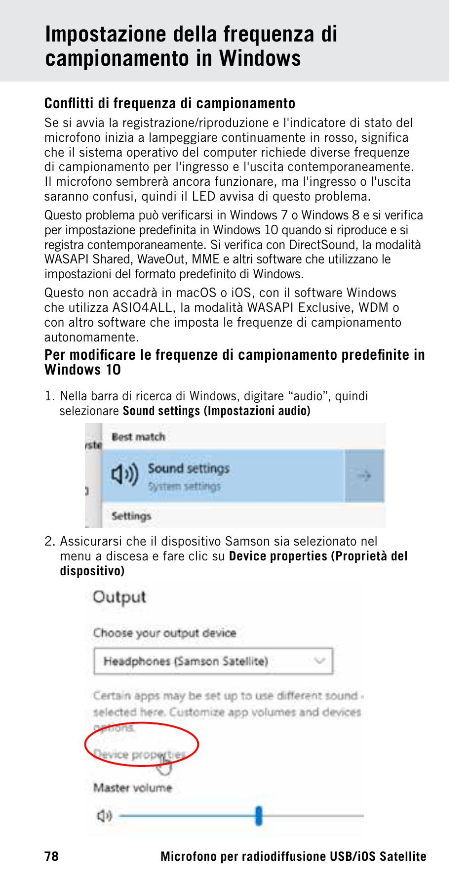 Samson Satellite USB/iOS Broadcast Microphone User Manual | Page 78 / 88