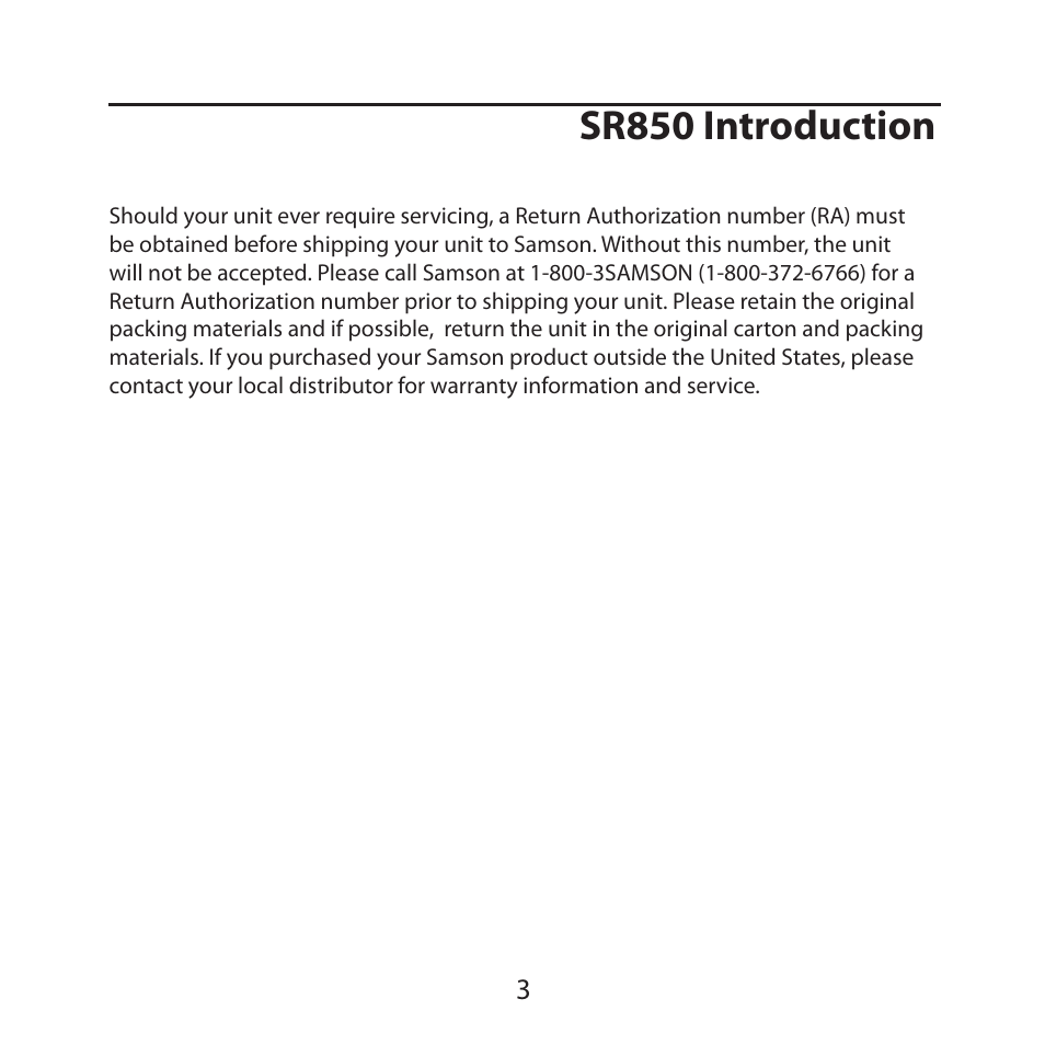 Sr850 introduction | Samson SR850B Semi-Open Studio Headphones (Blue) User Manual | Page 5 / 8