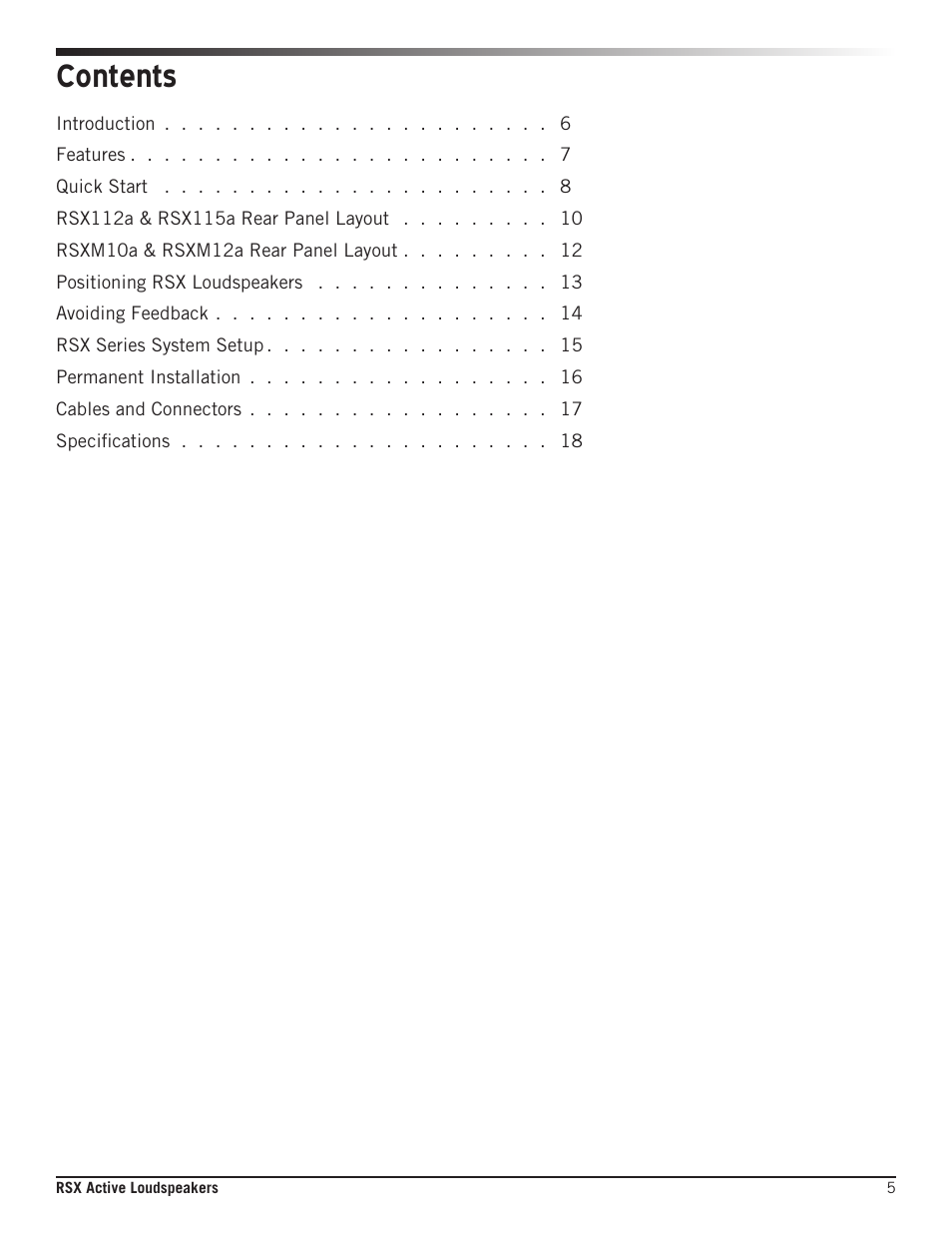 Samson RSXM10A - 800W 2-Way Active Stage Monitor (10") User Manual | Page 5 / 20