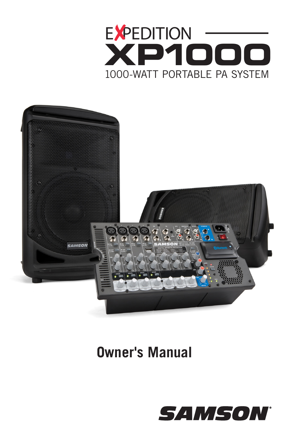 Samson Expedition XP1000 1,000W Portable PA System User Manual | 112 pages