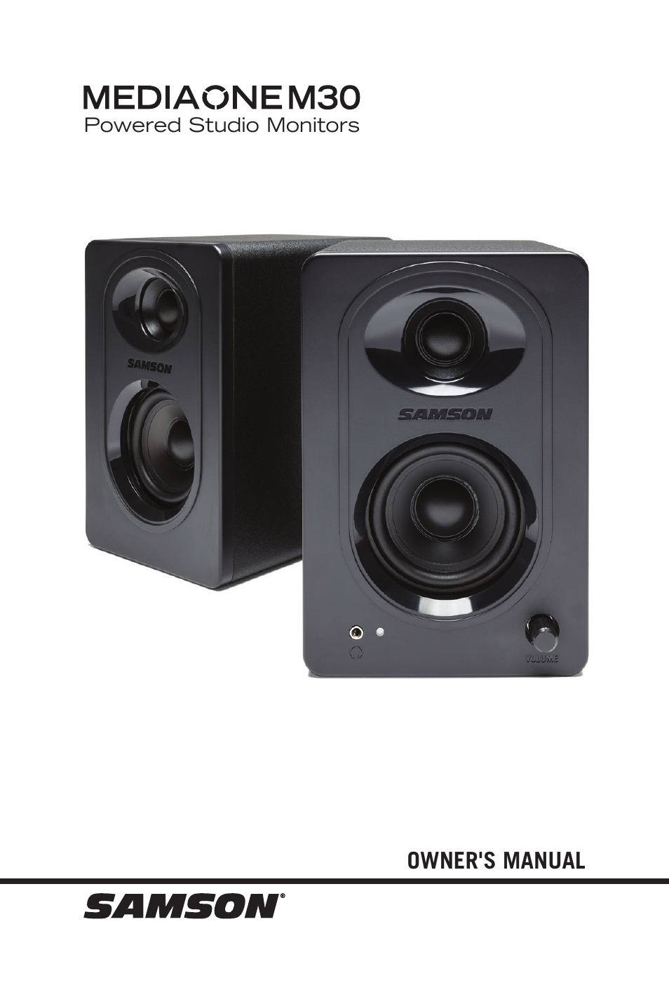 Samson MediaOne M30 Powered Studio Monitors (Pair) User Manual | 11 pages