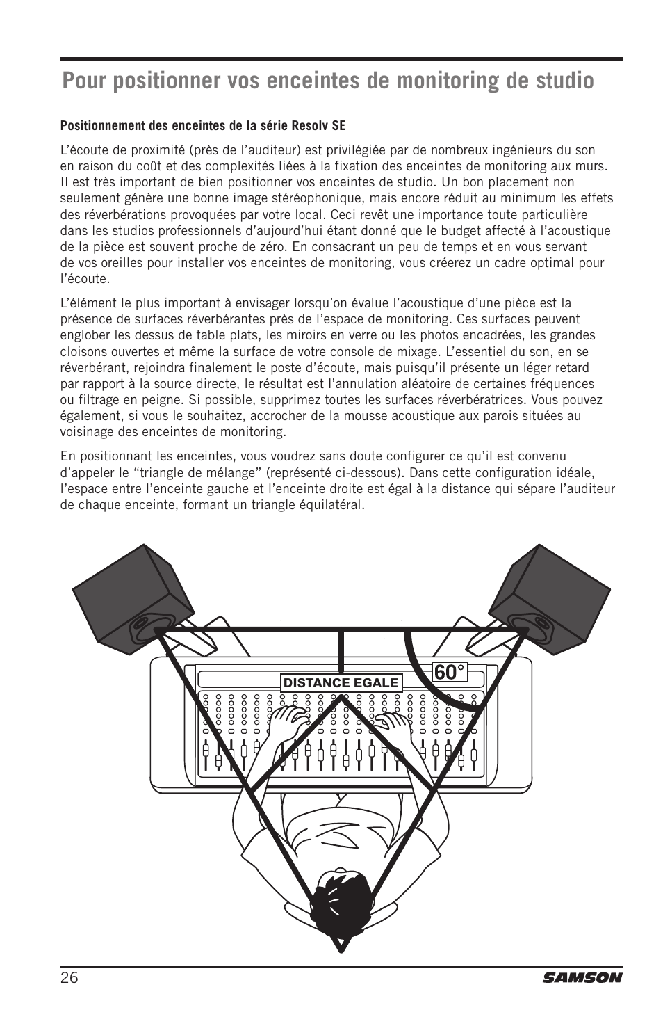 Samson Resolv SE5 Two-Way Active 5" Studio Monitor (Each) User Manual | Page 26 / 76