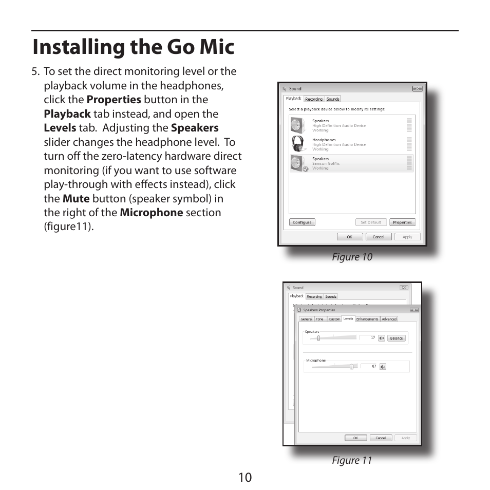 Installing the go mic | Samson Go Mic USB Microphone for Mac and Windows Computers (Silver) User Manual | Page 12 / 24