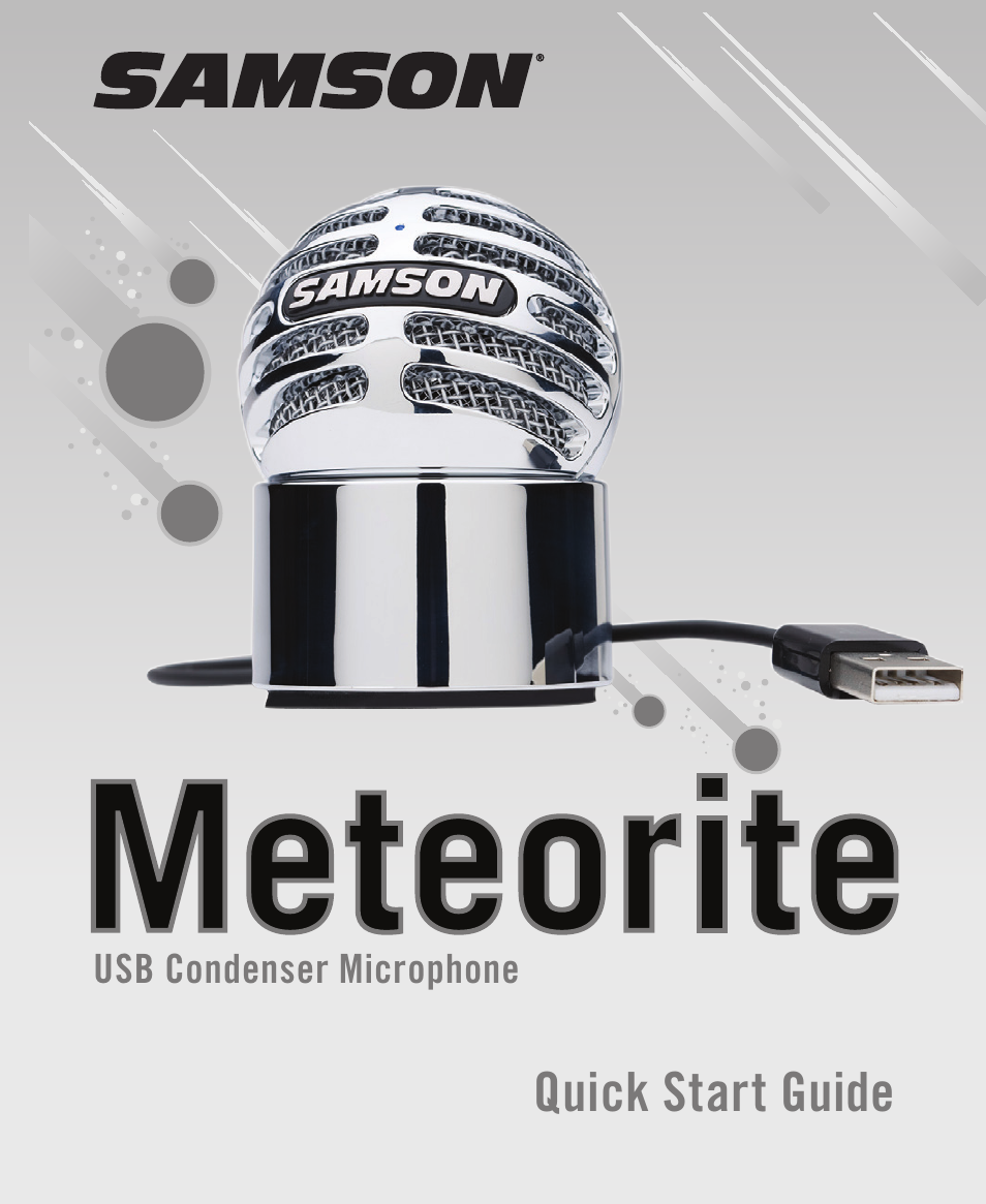 Samson Meteorite USB Condenser Microphone User Manual | 36 pages