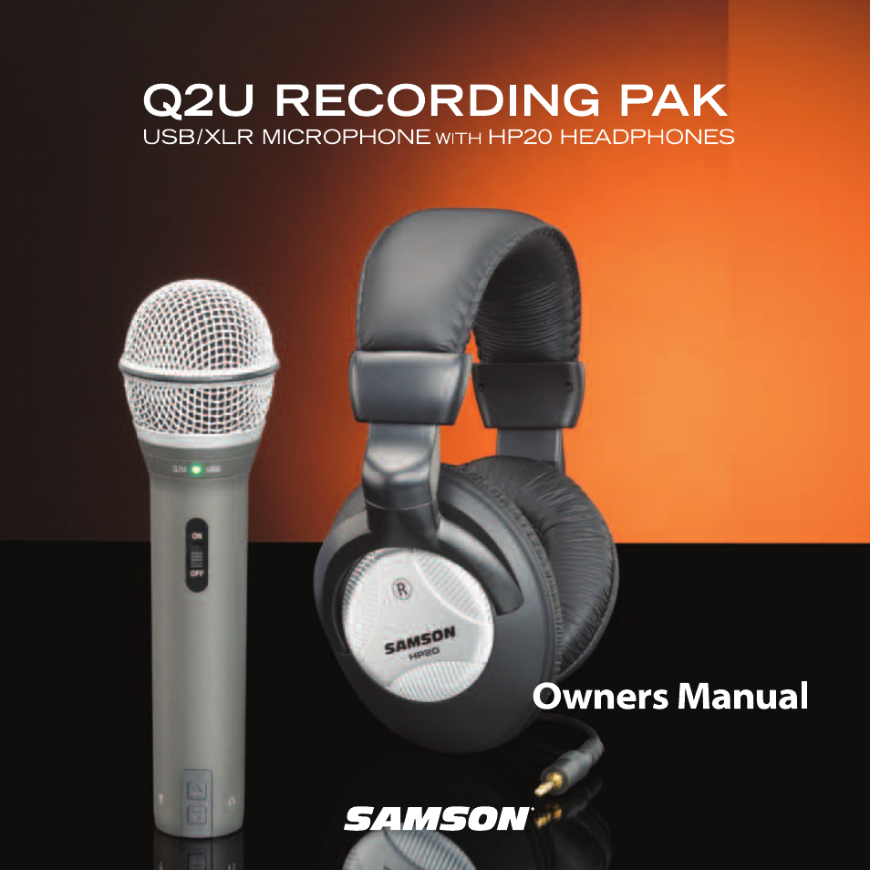 Samson Q2U Recording & Podcasting Pack (Gray) User Manual | 24 pages