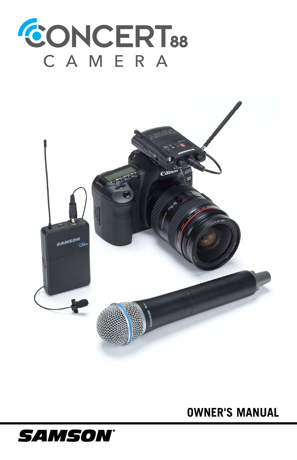 Samson Concert 88 CR88XV Camera-Mount Wireless Receiver (D: 542 to 566 MHz) User Manual | 68 pages