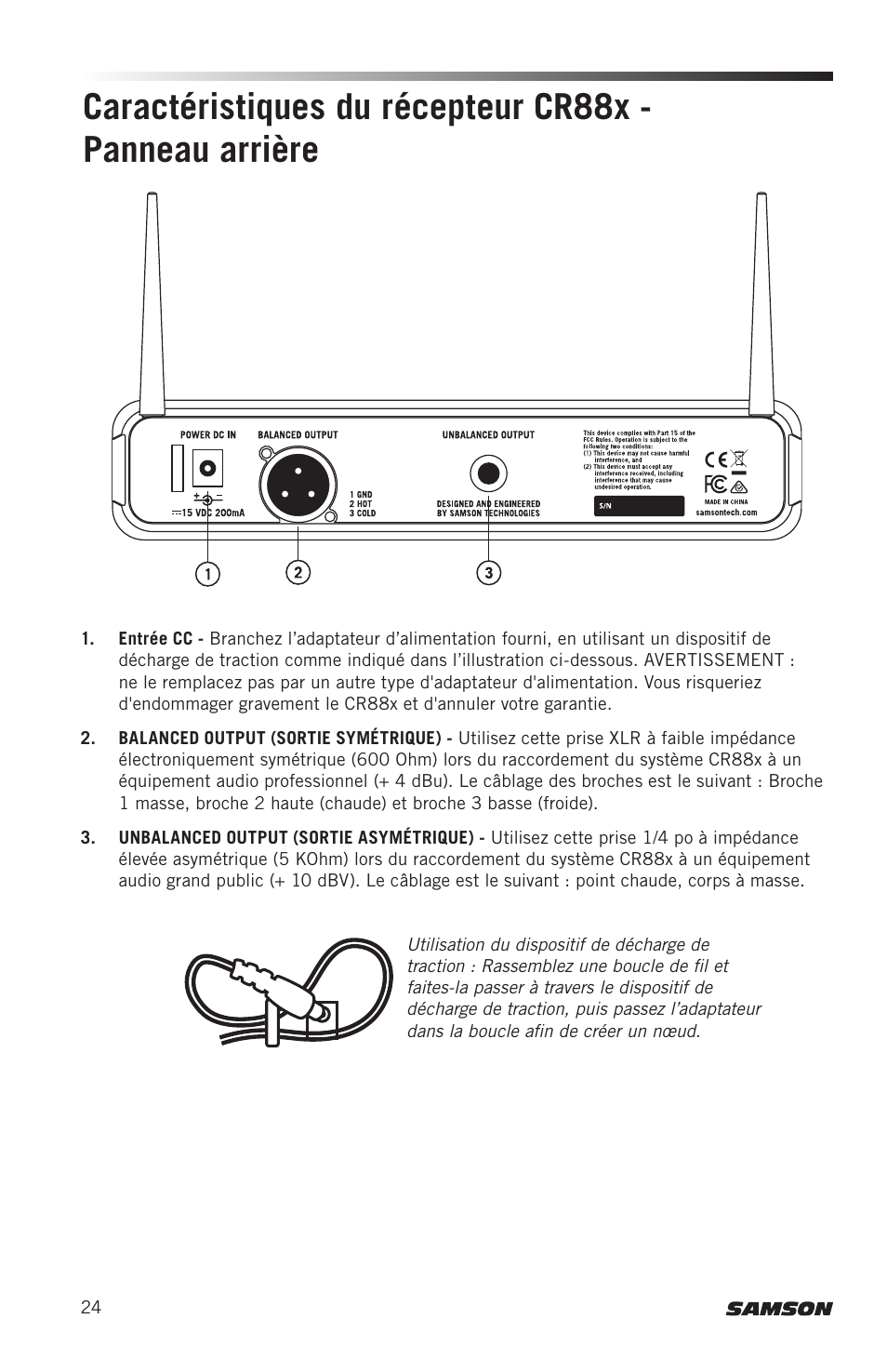 Samson Concert 88x Wireless Lavalier Microphone System with LM10 Miniature Lav (D: 542 to 566 MHz) User Manual | Page 24 / 84