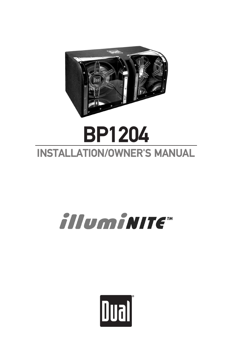 Dual Bandpass Subwoofer System BP104 User Manual | 8 pages