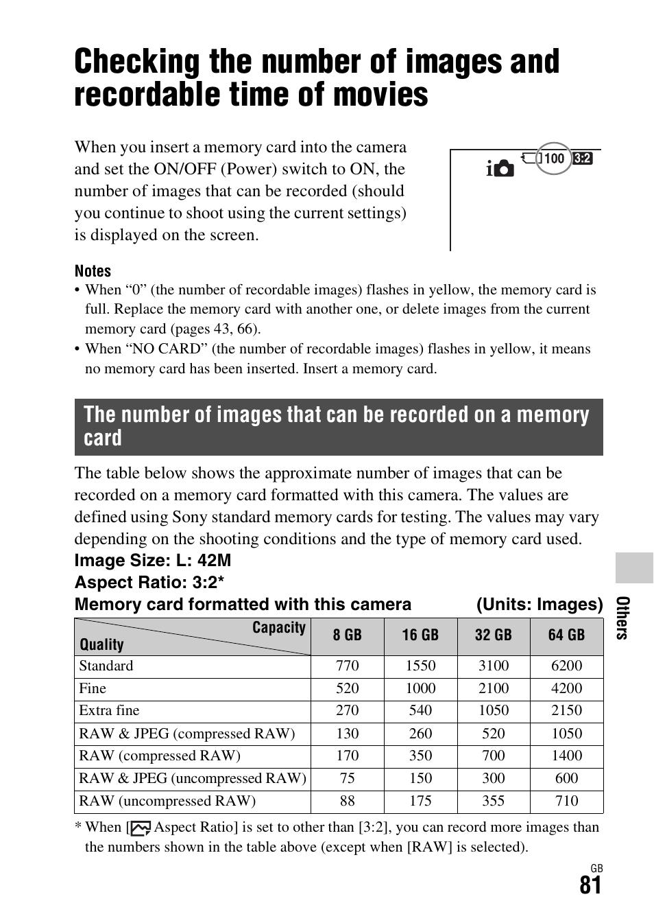 Others, Movies | Sony Battery and Travel DC Charger Kit with NP-BX1 Battery User Manual | Page 81 / 92