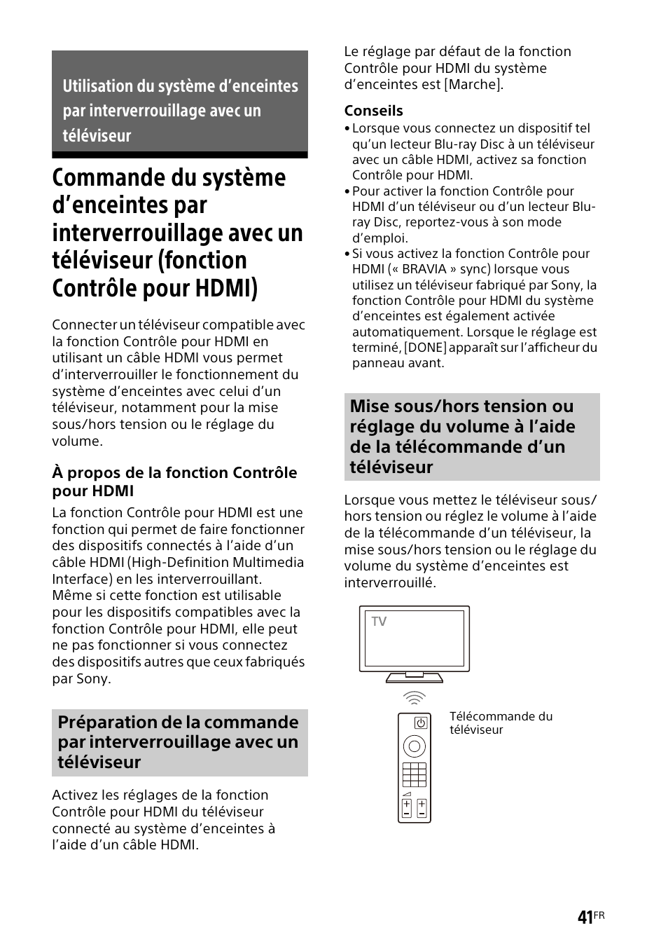 Commande du système d’enceintes | Sony UniSlot Interface Adapter (25-Pin Connector) User Manual | Page 113 / 220