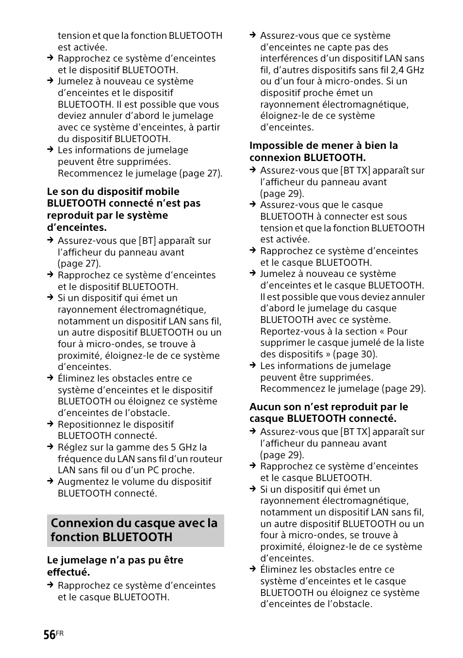 Connexion du casque avec la fonction bluetooth | Sony UniSlot Interface Adapter (25-Pin Connector) User Manual | Page 128 / 220