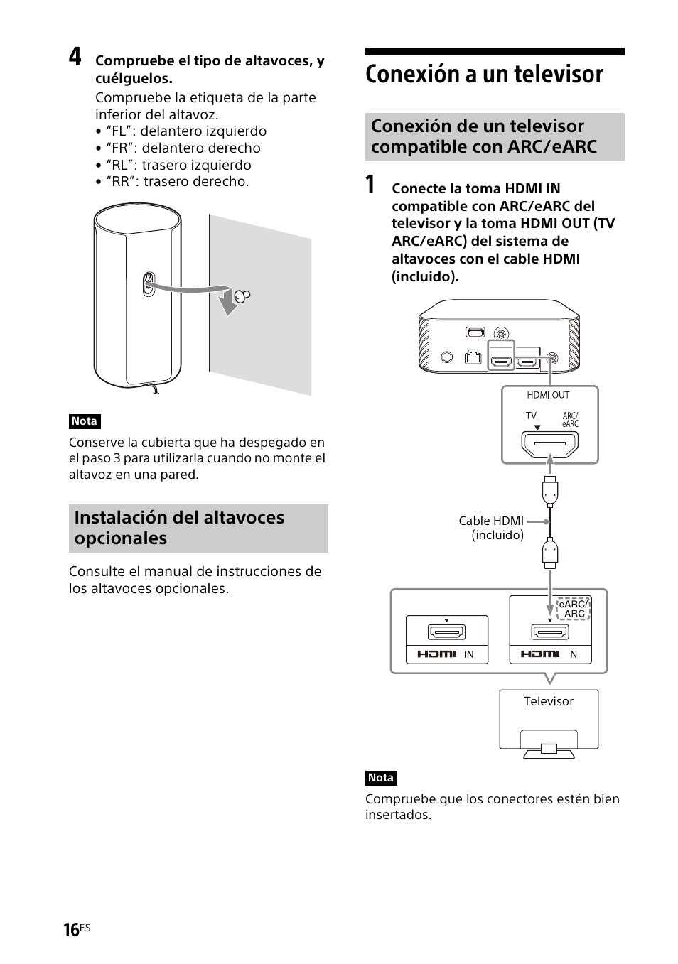 Conexión a un televisor | Sony UniSlot Interface Adapter (25-Pin Connector) User Manual | Page 162 / 220