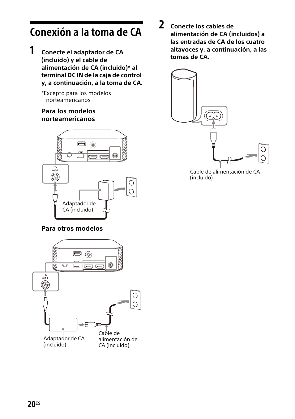 Conexión a la toma de ca | Sony UniSlot Interface Adapter (25-Pin Connector) User Manual | Page 166 / 220