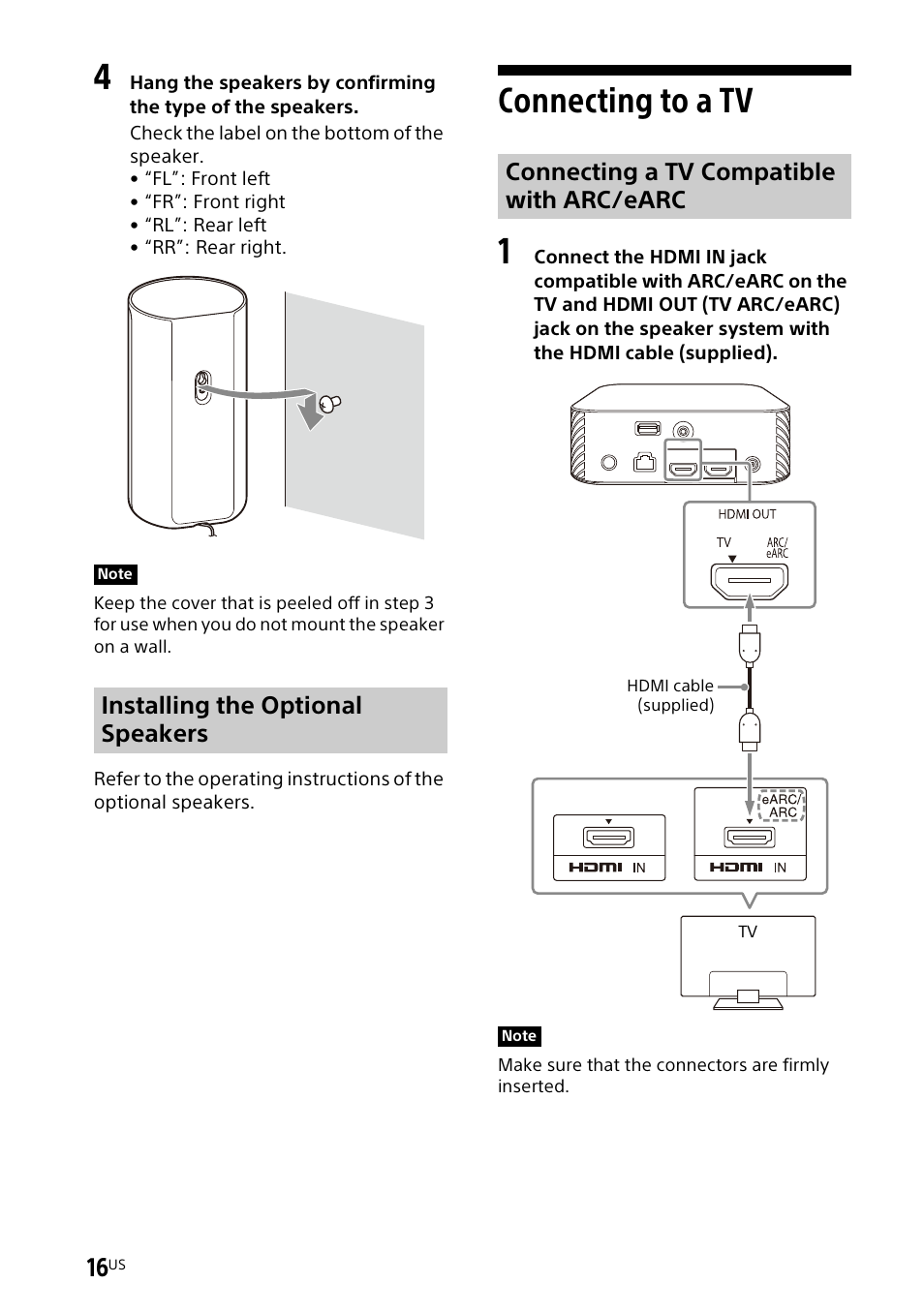Connecting to a tv | Sony UniSlot Interface Adapter (25-Pin Connector) User Manual | Page 18 / 220
