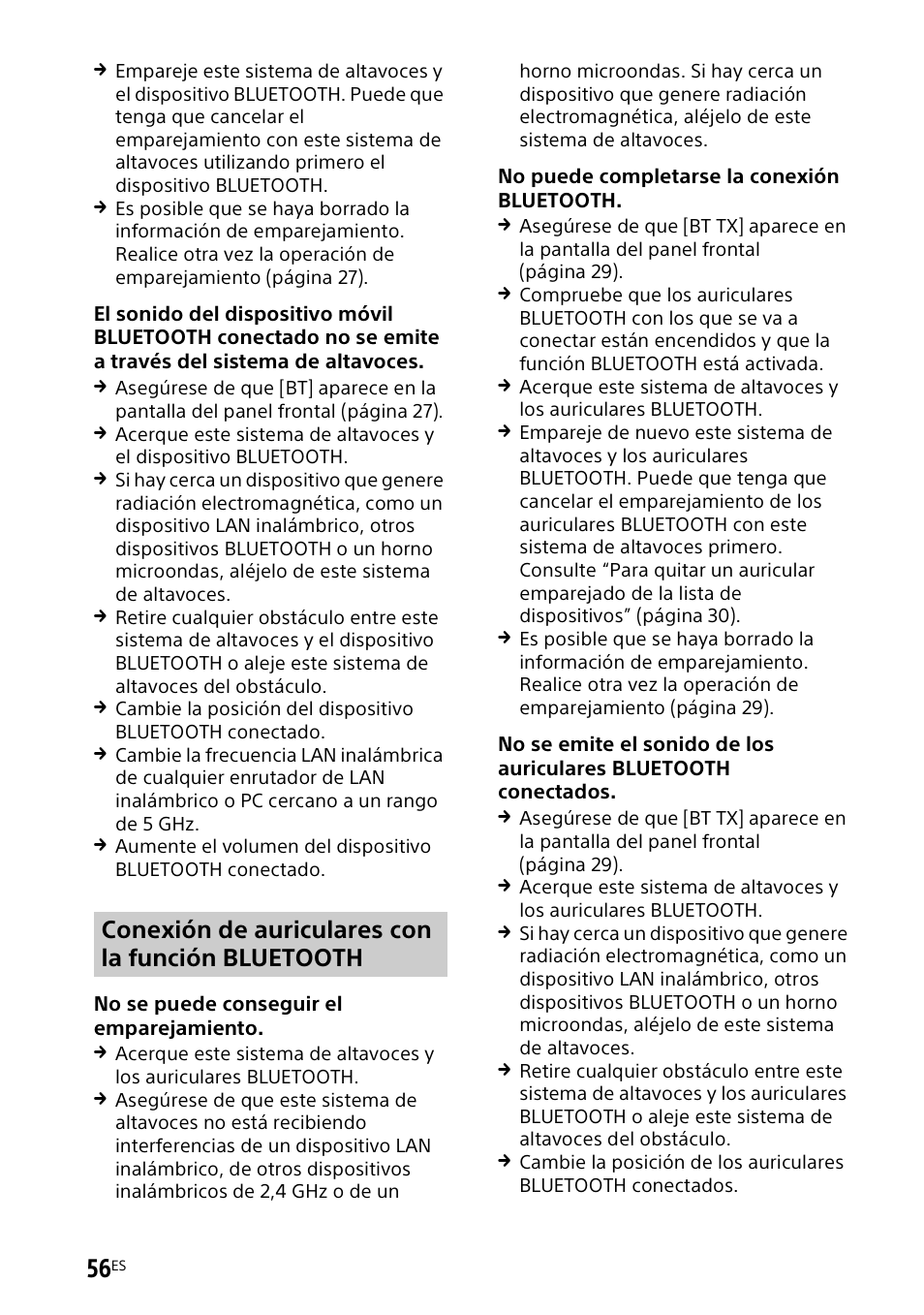 Conexión de auriculares con la función bluetooth | Sony UniSlot Interface Adapter (25-Pin Connector) User Manual | Page 202 / 220