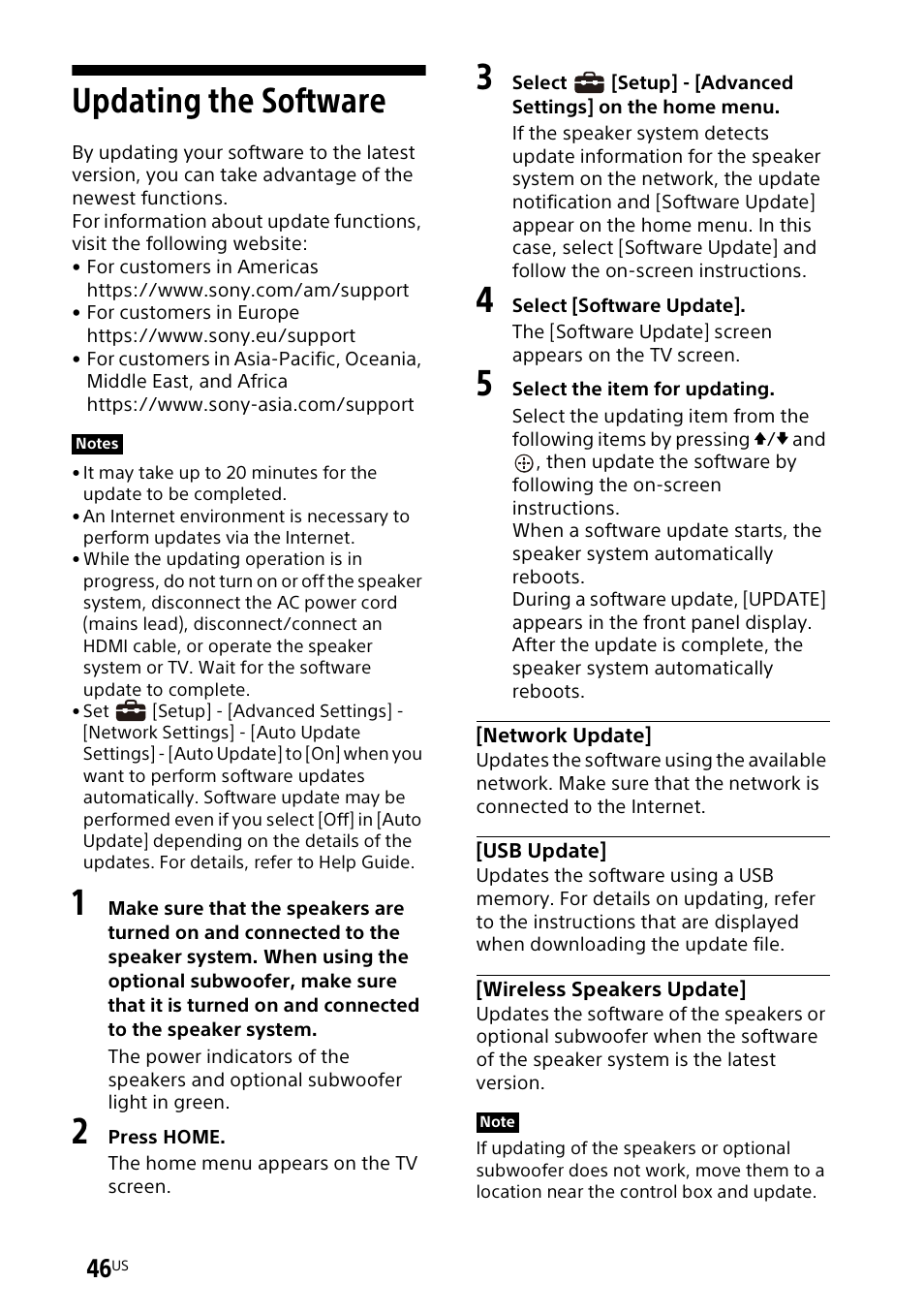 Updating the software | Sony UniSlot Interface Adapter (25-Pin Connector) User Manual | Page 48 / 220