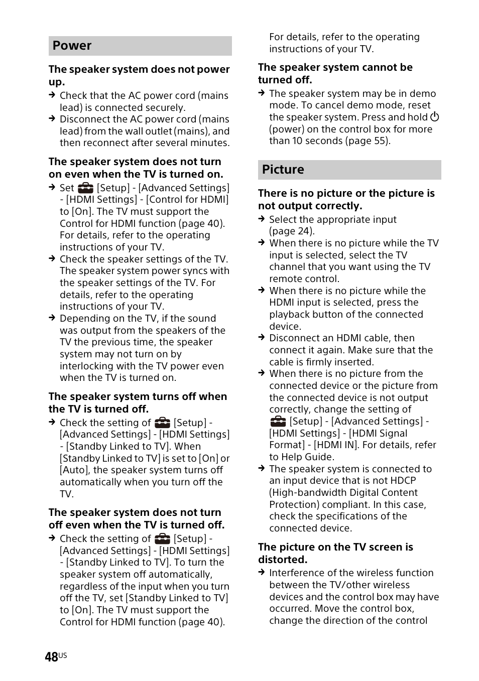 Power picture | Sony UniSlot Interface Adapter (25-Pin Connector) User Manual | Page 50 / 220